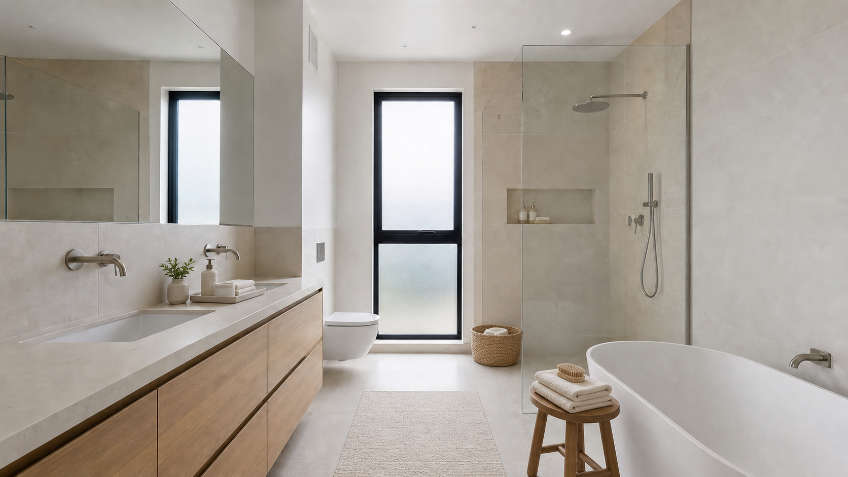 Bathroom with virtual styling
