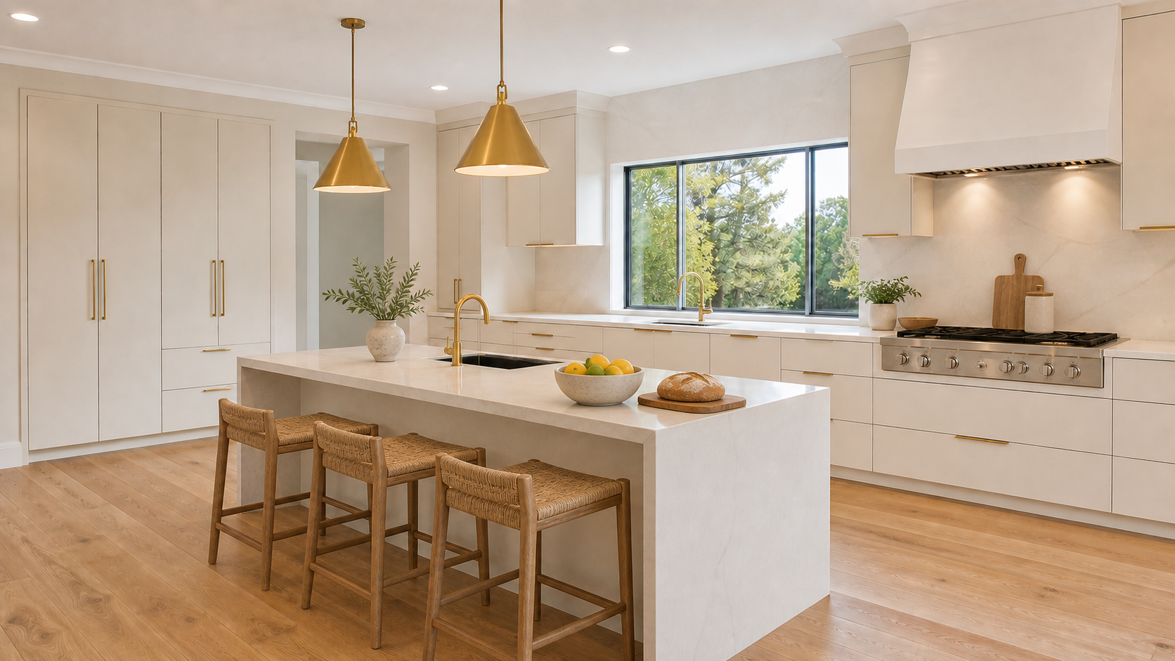 Kitchen with virtual styling